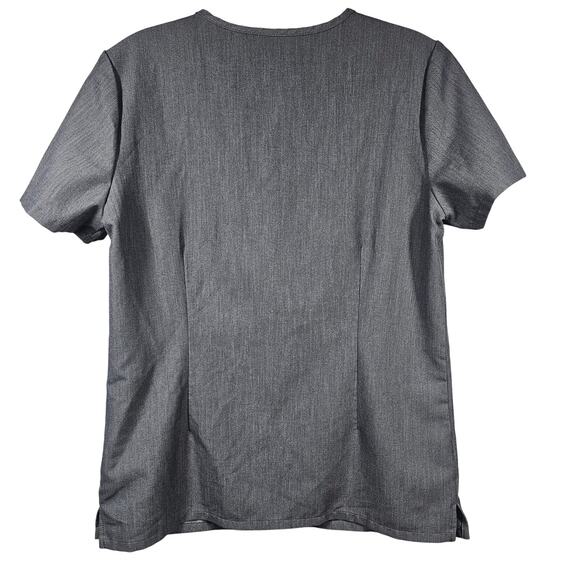 FIGS Casma Three-Pocket Scrub Top Graphite Gray Women's XS - Picture 3 of 11